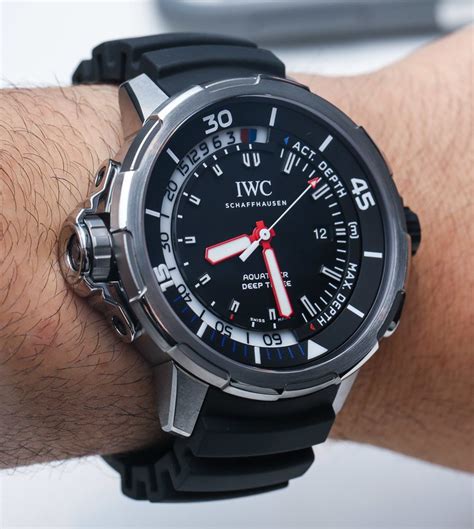 cinturino velcro iwc aquatiner|iwc aquatimer depth gauge.